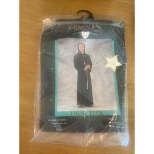 Charades Friar Tuck Size Medium Costume Halloween Vintage Men's Robe Belt Cross